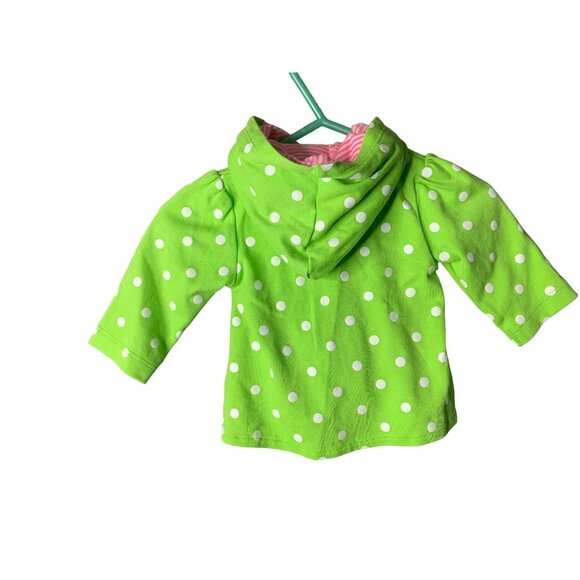 Carters Girls Infant Baby Size 3 Months Long Sleeve Hooded Button Up Jacket Coat - Picture 2 of 3